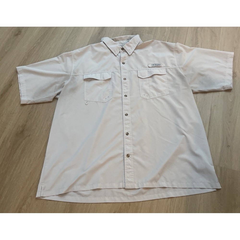 Bimini Bay Outfitters Men's 3XL Fishing Shirt Gray Short Sleeve